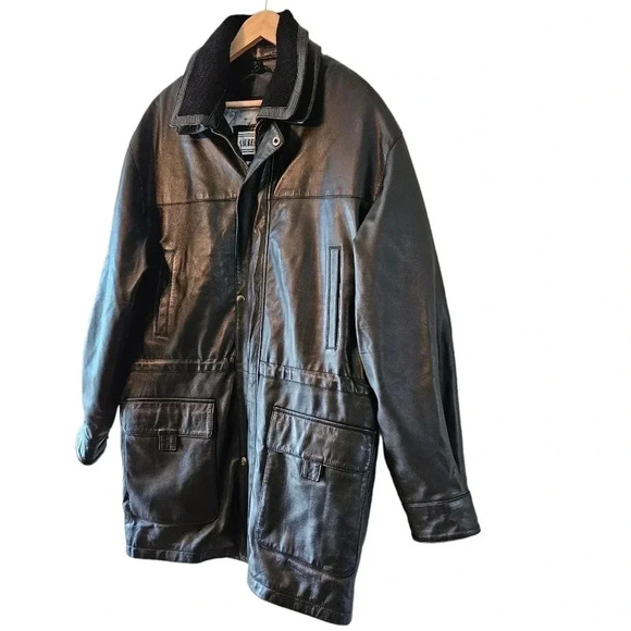 Laurence Roy Vintage 100% Lambskin Leather Moto  Biker Boho Jacket Black Size M. - Picture 2 of 16